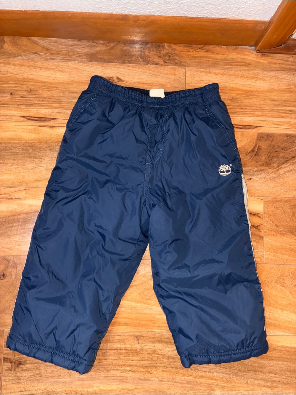Timberland Toddler Snow Pants, navy/tan- size 2T